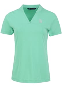 Cutter and Buck San Diego Padres Womens Green Mono Forge Short Sleeve T-Shirt