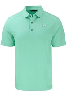 Cutter and Buck Tampa Bay Rays Mens Green Mono Forge Recycled Short Sleeve Polo