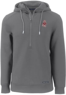 Cutter and Buck Washington State Cougars Mens Grey Roam Long Sleeve Hoodie