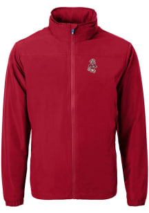 Cutter and Buck Washington State Cougars Mens Cardinal Vault Charter Eco Light Weight Jacket