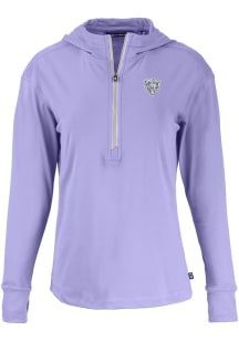Cutter and Buck Chicago Bears Womens Pink Mono Daybreak Hood Qtr Zip