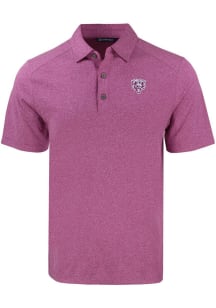 Cutter and Buck Chicago Bears Mens Purple Mono Forge Recycled Short Sleeve Polo