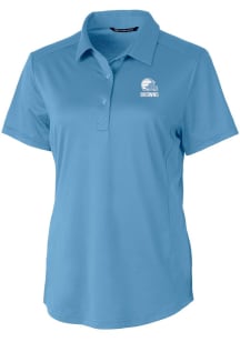 Cutter and Buck Cleveland Browns Womens Blue Mono Prospect Short Sleeve Polo Shirt