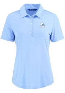 Cutter and Buck Cleveland Browns Womens Blue Mono Coastline Eco Short Sleeve Polo Shirt
