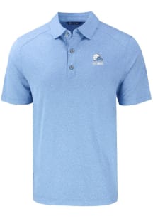 Cutter and Buck Cleveland Browns Mens Blue Mono Forge Recycled Short Sleeve Polo