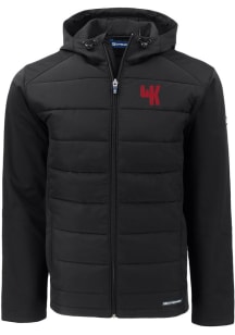 Cutter and Buck Western Kentucky Hilltoppers Mens Black Evoke Hood Big and Tall Lined Jacket