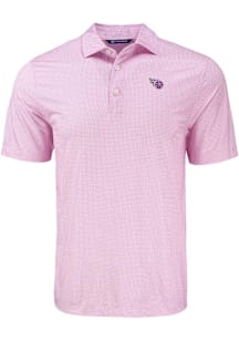 Cutter and Buck Tennessee Titans Mens Purple Mono Pike Diamond Dot Short Sleeve Polo