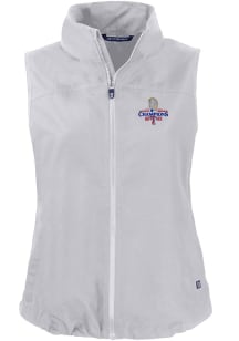 Cutter and Buck Texas Rangers Womens Grey 2023 World Series Champions Charter Vest
