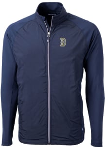 Cutter and Buck Boston Red Sox Mens Navy Blue City Connect Adapt Eco Big and Tall Light Weight J..
