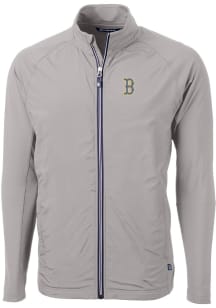 Cutter and Buck Boston Red Sox Mens Grey City Connect Adapt Eco Big and Tall Light Weight Jacket