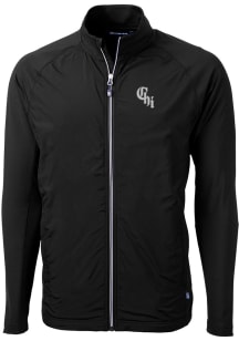 Cutter and Buck Chicago White Sox Mens Black City Connect Adapt Eco Big and Tall Light Weight Ja..