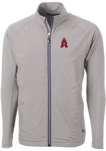 Cutter and Buck Los Angeles Angels Mens Grey City Connect Adapt Eco Big and Tall Light Weight Ja..
