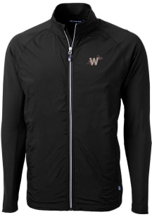Cutter and Buck Washington Nationals Mens Black City Connect Adapt Eco Big and Tall Light Weight..
