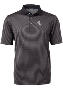 Cutter and Buck Chicago White Sox Black City Connect Virtue Eco Pique Micro Stripe Big and Tall ..