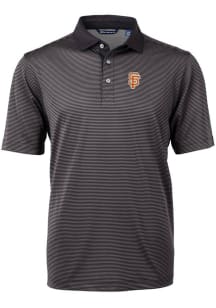 Cutter and Buck San Francisco Giants Black City Connect Virtue Eco Pique Micro Stripe Big and Ta..