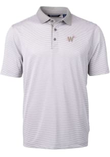 Cutter and Buck Washington Nationals Grey City Connect Virtue Eco Pique Micro Stripe Big and Tall..