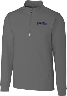 Cutter and Buck Milwaukee Brewers Mens Grey City Connect Traverse Big and Tall 1/4 Zip Pullover