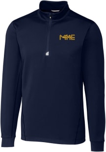 Cutter and Buck Milwaukee Brewers Mens Navy Blue City Connect Traverse Big and Tall 1/4 Zip Pull..