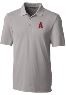 Cutter and Buck Los Angeles Angels Big and Tall Grey City Connect Forge Big and Tall Golf Shirt