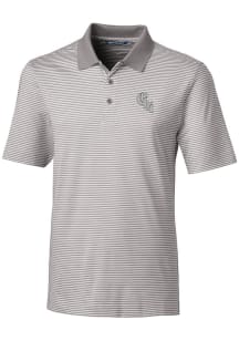 Cutter and Buck Chicago White Sox Grey City Connect Forge Tonal Stripe Big and Tall Polo