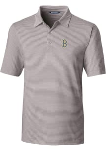Cutter and Buck Boston Red Sox Grey City Connect Forge Pencil Stripe Big and Tall Polo
