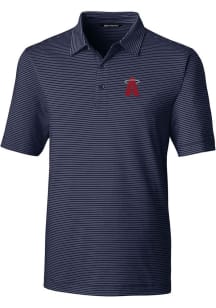 Cutter and Buck Los Angeles Angels Navy Blue City Connect Forge Pencil Stripe Big and Tall Polo