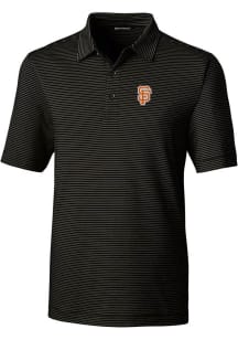 Cutter and Buck San Francisco Giants Black City Connect Forge Pencil Stripe Big and Tall Polo