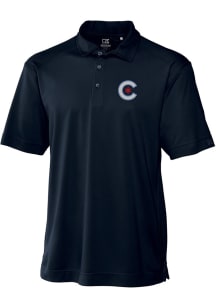 Cutter and Buck Chicago Cubs Big and Tall Navy Blue City Connect Drytec Genre Big and Tall Golf ..