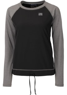 Cutter and Buck Jackson State Tigers Womens Black Response Lightweight Long Sleeve Pullover
