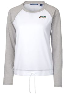 Cutter and Buck Florida A&amp;M Rattlers Womens White Response Lightweight Long Sleeve Pullover