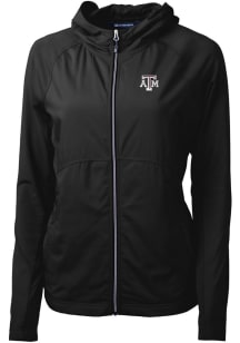 Cutter and Buck Texas A&amp;M Aggies Womens Black Adapt Eco Light Weight Jacket