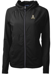 Cutter and Buck Appalachian State Mountaineers Womens Black Adapt Eco Light Weight Jacket
