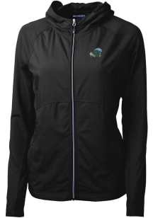 Cutter and Buck Tulane Green Wave Womens Black Adapt Eco Light Weight Jacket