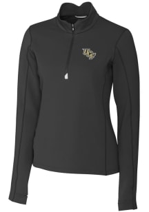 Cutter and Buck UCF Knights Womens Black Traverse 1/4 Zip Pullover