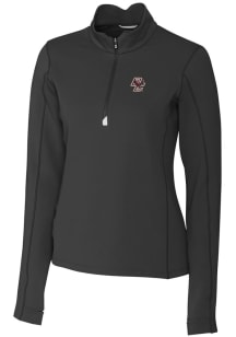 Cutter and Buck Boston College Eagles Womens Black Traverse 1/4 Zip Pullover