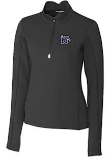Cutter and Buck Memphis Tigers Womens Black Traverse Qtr Zip