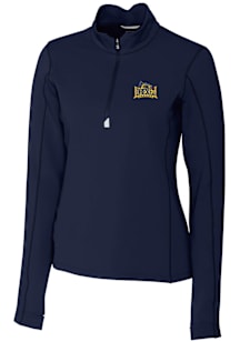 Womens Drexel Dragons Navy Blue Cutter and Buck Traverse Qtr Zip