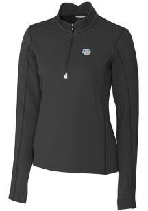 Cutter and Buck Southern University Jaguars Womens Black Traverse 1/4 Zip Pullover