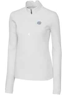 Cutter and Buck Southern University Jaguars Womens White Traverse 1/4 Zip Pullover