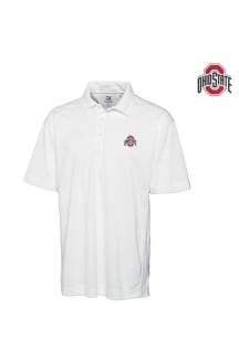 Cutter and Buck Ohio State Buckeyes Big and Tall White Genre Big and Tall Golf Shirt