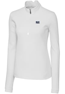 Cutter and Buck Jackson State Tigers Womens White Traverse 1/4 Zip Pullover
