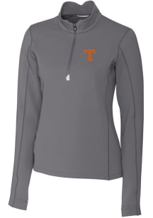 Cutter and Buck Tennessee Volunteers Womens Grey Traverse 1/4 Zip Pullover