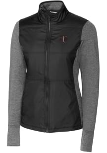 Cutter and Buck Texas A&amp;M Aggies Womens Black Stealth Hybrid Quilted Medium Weight Jacket