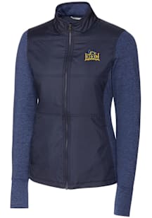 Womens Drexel Dragons Navy Blue Cutter and Buck Stealth Hybrid Quilted Medium Weight Jacket