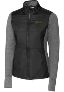 Cutter and Buck Florida A&amp;M Rattlers Womens Black Stealth Hybrid Quilted Medium Weight Jacket