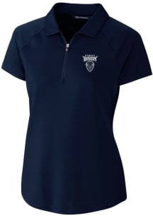 Cutter and Buck Howard Bison Womens Navy Blue Forge Short Sleeve Polo Shirt
