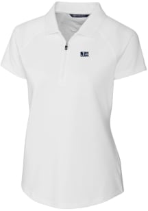 Cutter and Buck Jackson State Tigers Womens White Forge Short Sleeve Polo Shirt