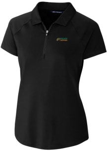 Cutter and Buck Florida A&amp;M Rattlers Womens Black Forge Short Sleeve Polo Shirt