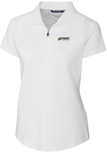 Cutter and Buck Florida A&amp;M Rattlers Womens White Forge Short Sleeve Polo Shirt