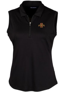 Cutter and Buck Iowa State Cyclones Womens Black Forge Polo Shirt